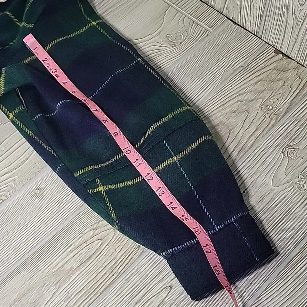 H&M Divided Boxy Unbeatable Letterman Plaid Jacket Womens Size Small NWT